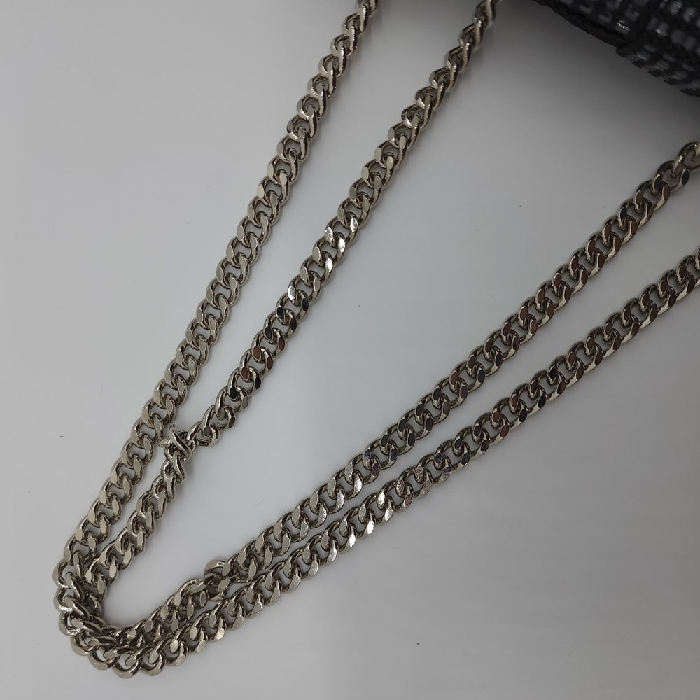 Alma Tonutti Handmade Italian Artisan Black Metallic Woven Crossbody Handbag - Picture 14 of 16